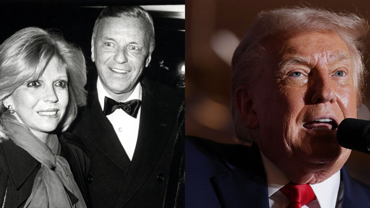 Nancy and Frank Sinatra; Donald Trump