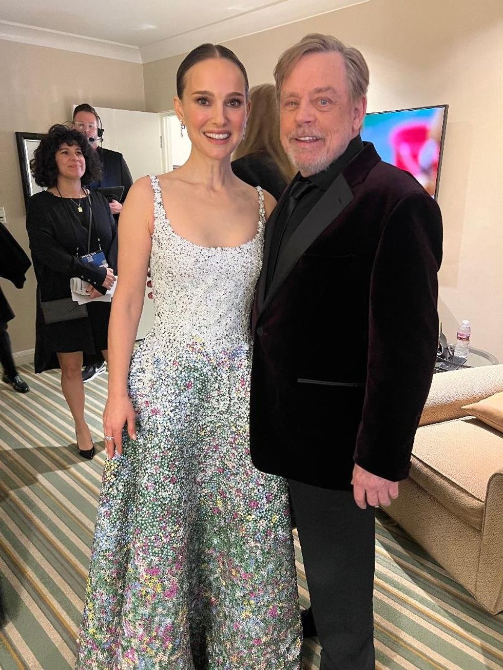 Natalie Portman and Mark Hamill