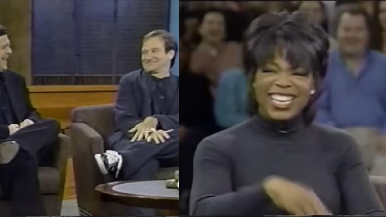 Nathan Lane & Robin Williams on "Oprah"; Oprah Winfrey