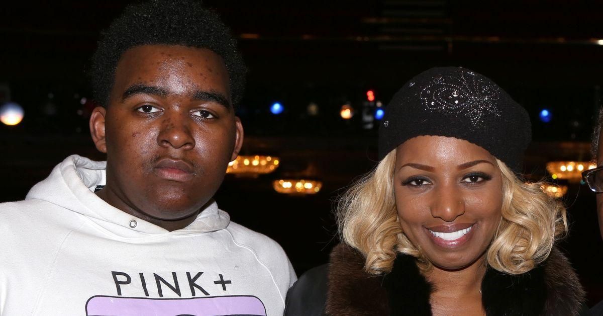 Nene Leakes with her son, Brentt Leakes