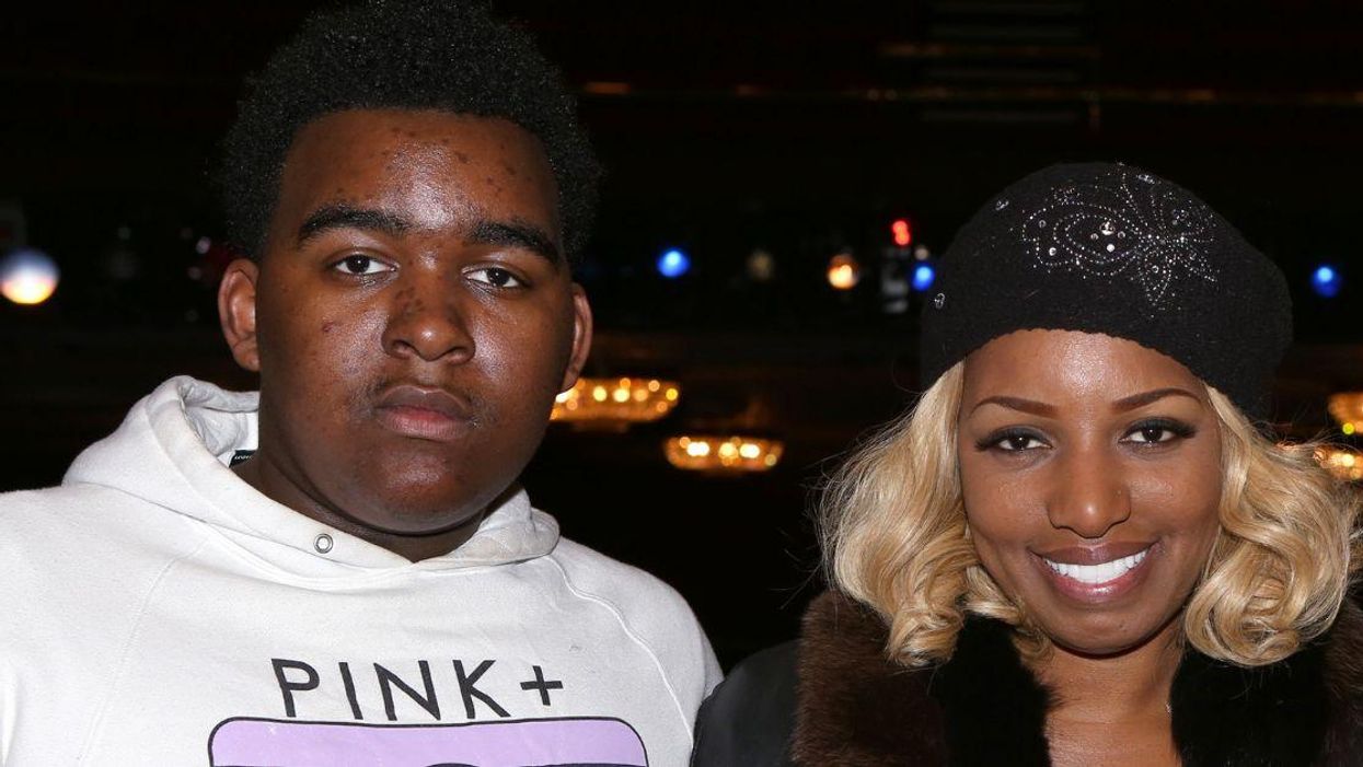 Nene Leakes with her son, Brentt Leakes