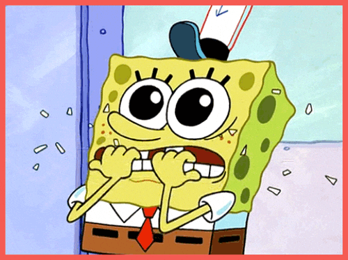 nervous SpongeBob Squarepants GIF