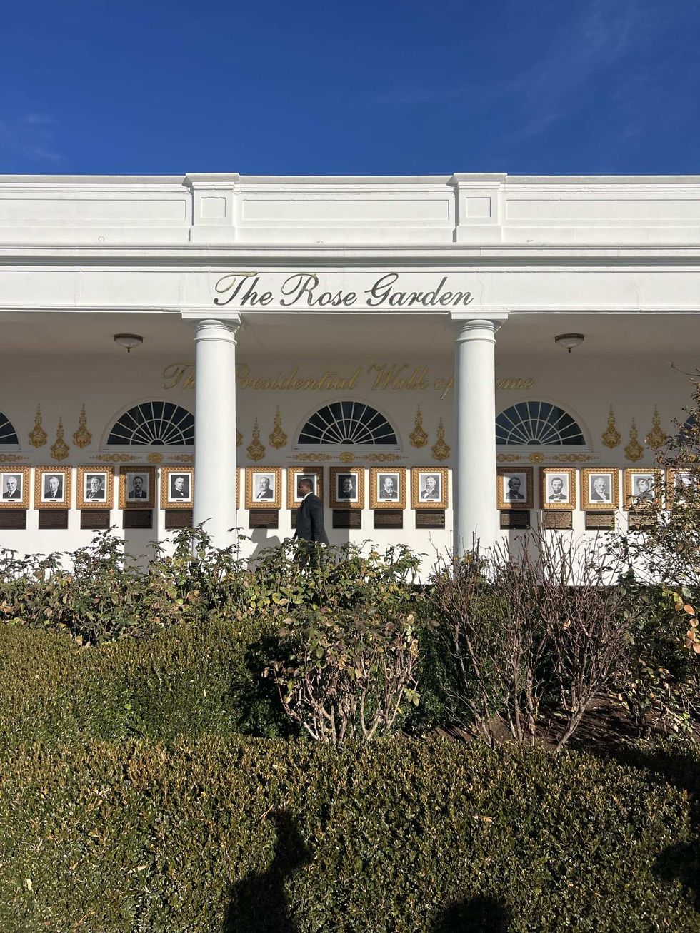 New Rose Garden sign