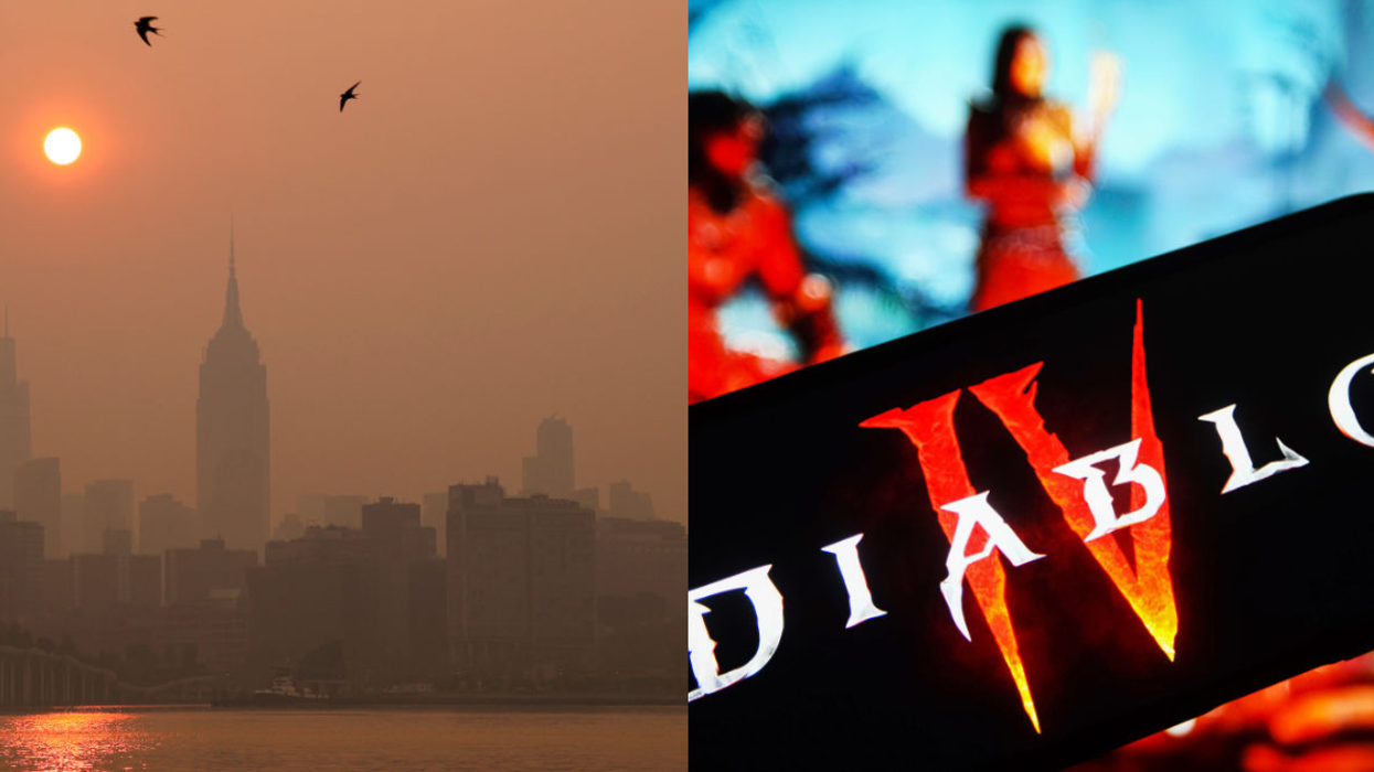 New York City skyline; Diablo IV