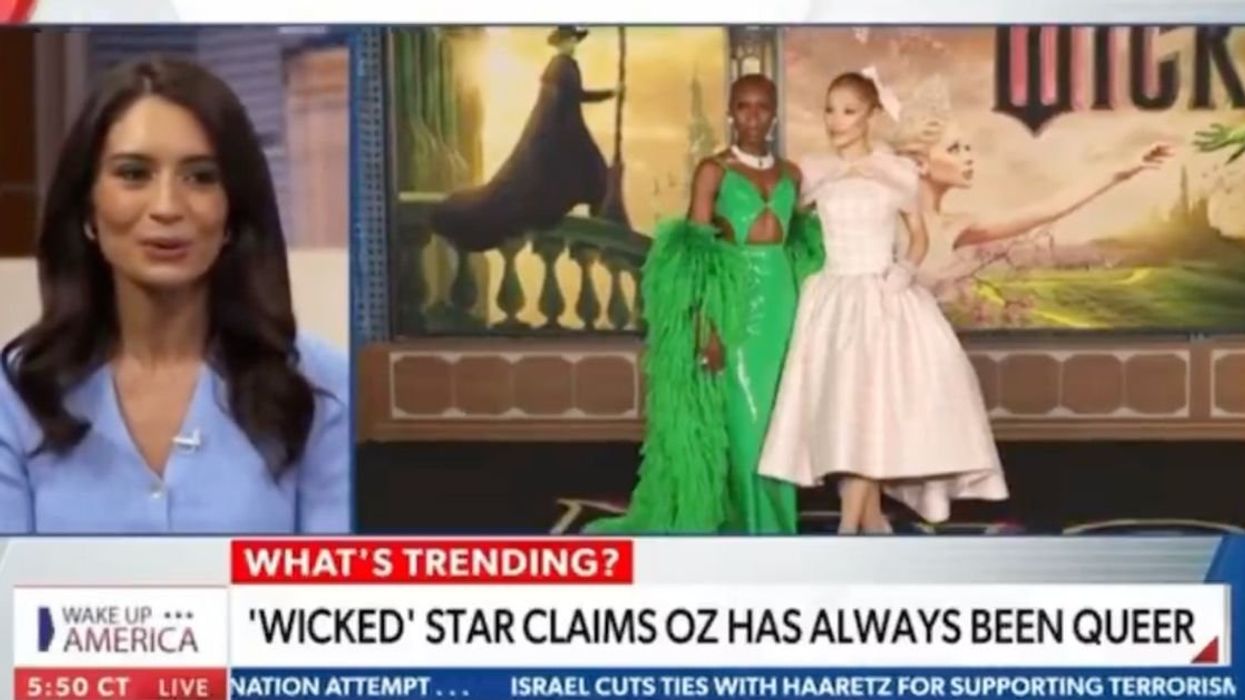 Newsmax screenshot about "Wicked"