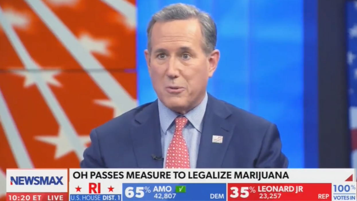 Newsmax screenshot of Rick Santorum