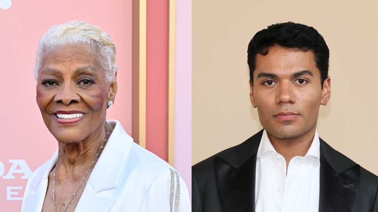 Nicky Campbell (right) faces backlash after criticizing Dionne Warwick’s (left) red carpet look.