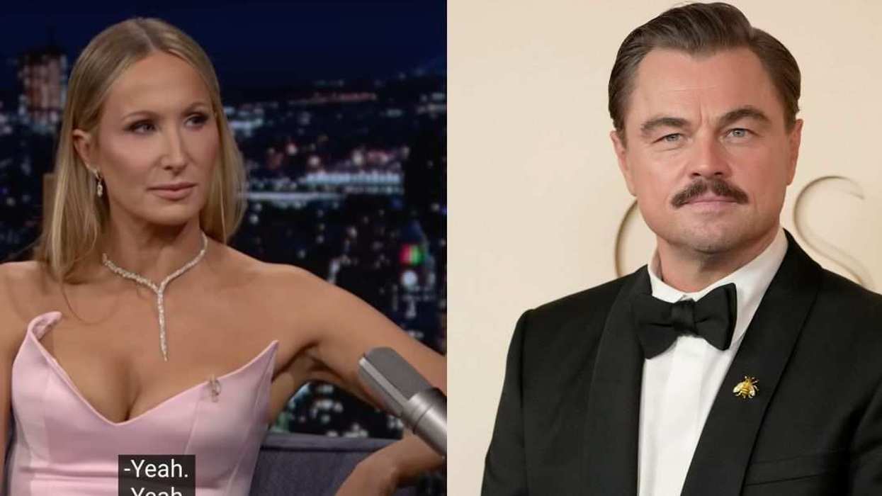 Nikki Glaser (left) discusses Leonardo DiCaprio (right) sending her pasta after her Golden Globes roast.