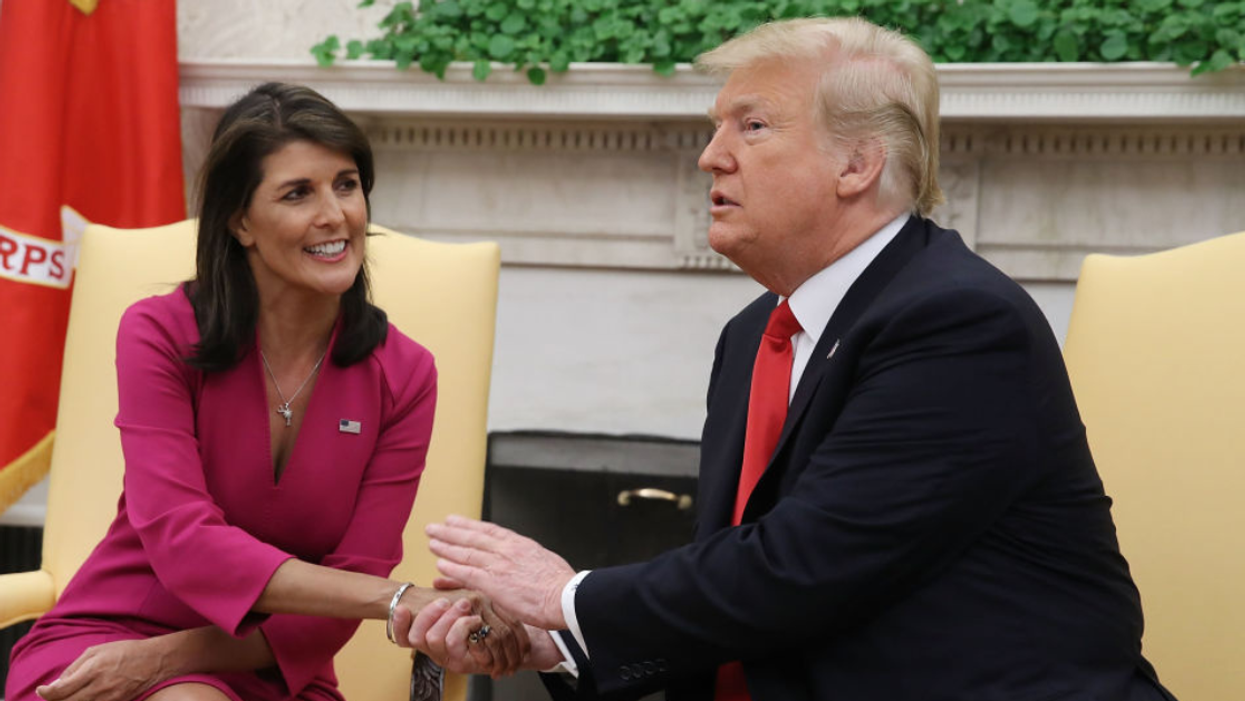 Nikki Haley and Donald Trump