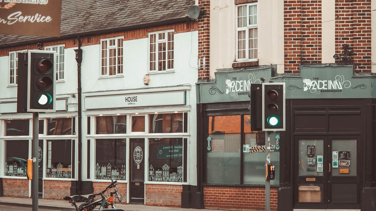 Old buildings in small downtown