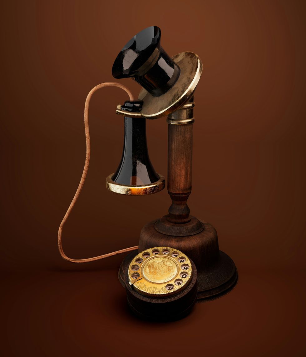 old fashioned candlestick telephone