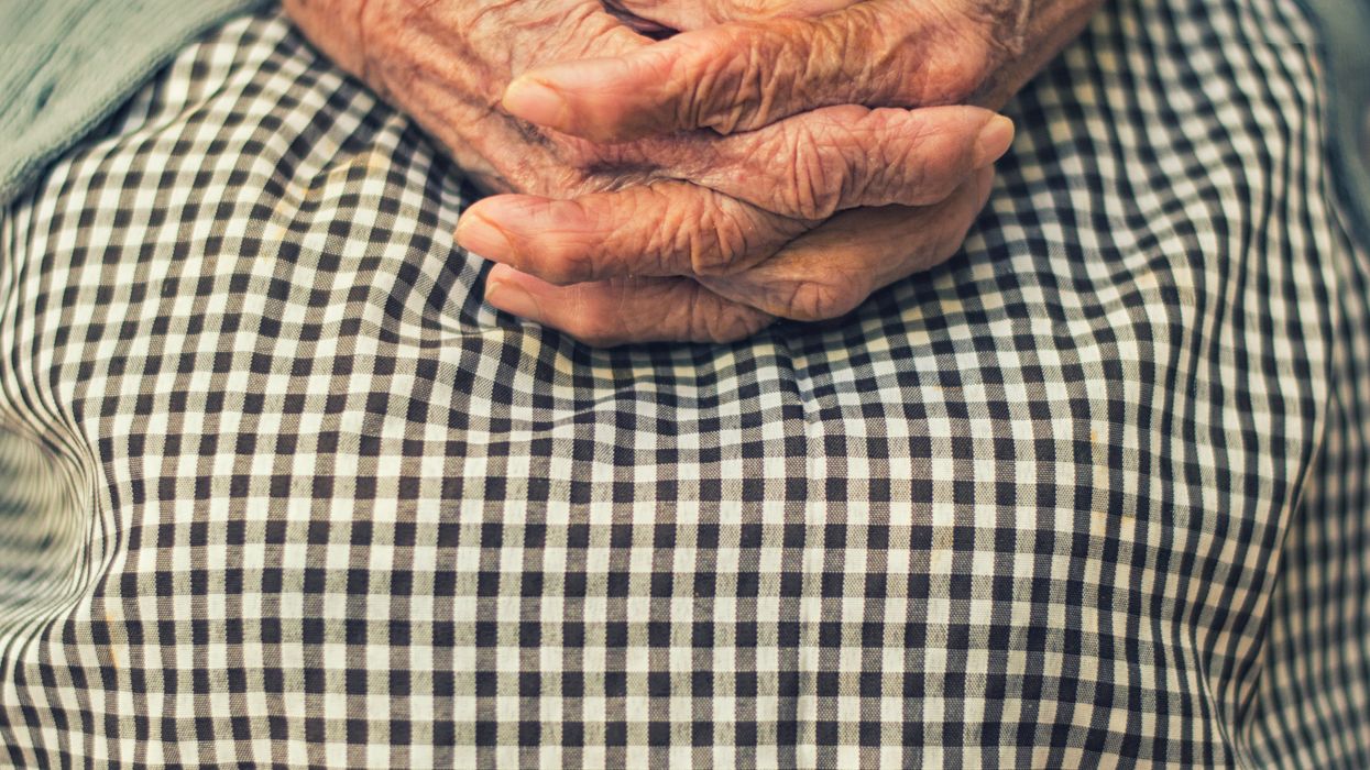 old woman's hands