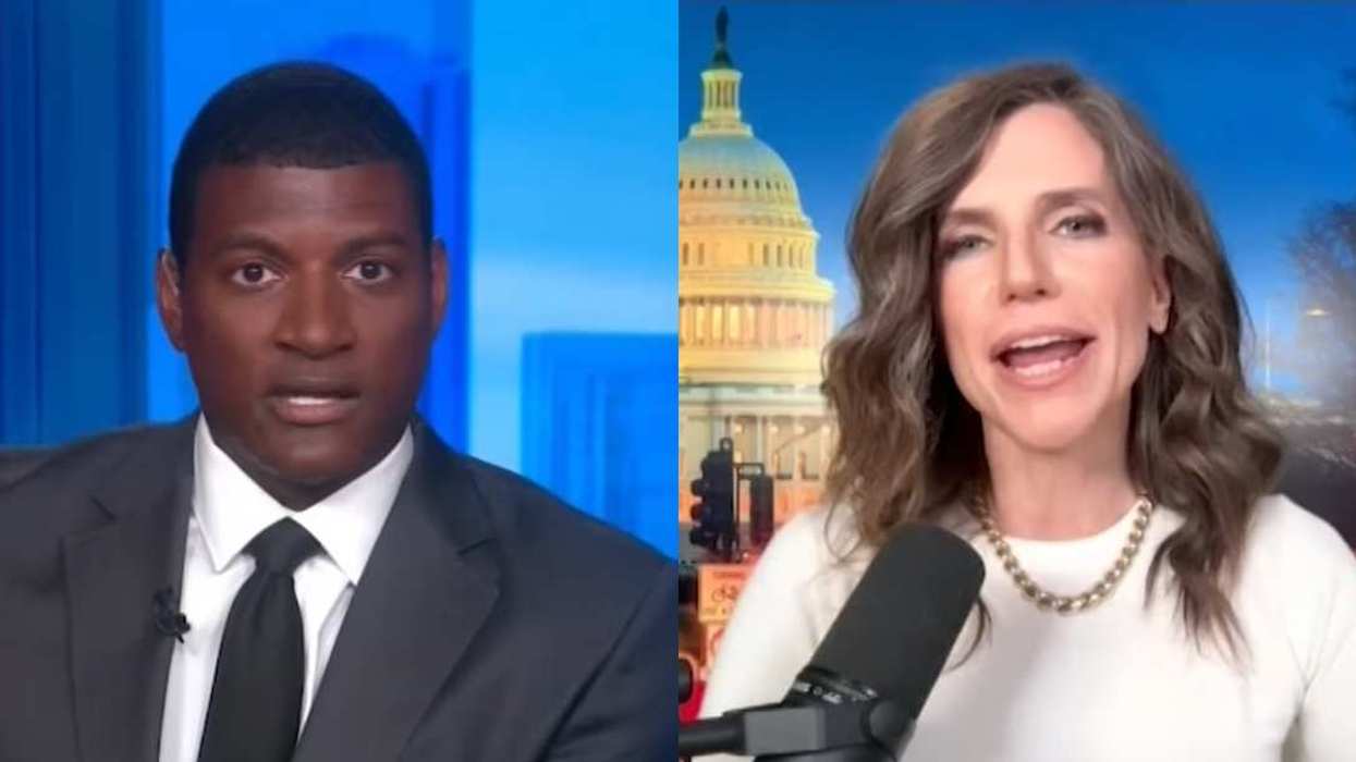Omar Jimenez and Nancy Mace from CNN interview