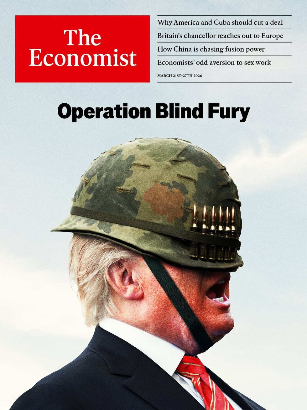 "Operation Blind Fury" Economist cover