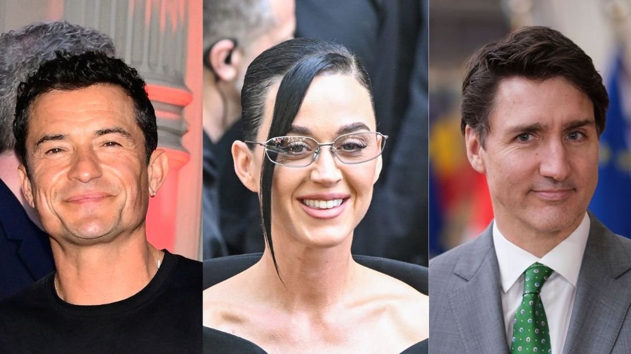 Orlando Bloom; Katy Perry; Justin Trudeau