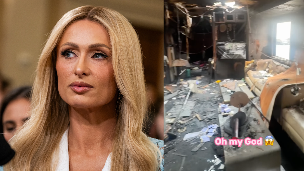 Paris Hilton; Instagram screenshot of damage