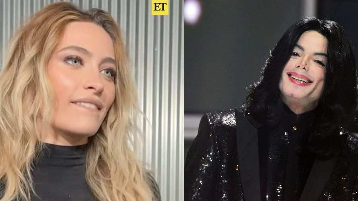 Paris Jackson (left) speaks during an Entertainment Tonight interview about her father, Michael Jackson (right), and his legacy.