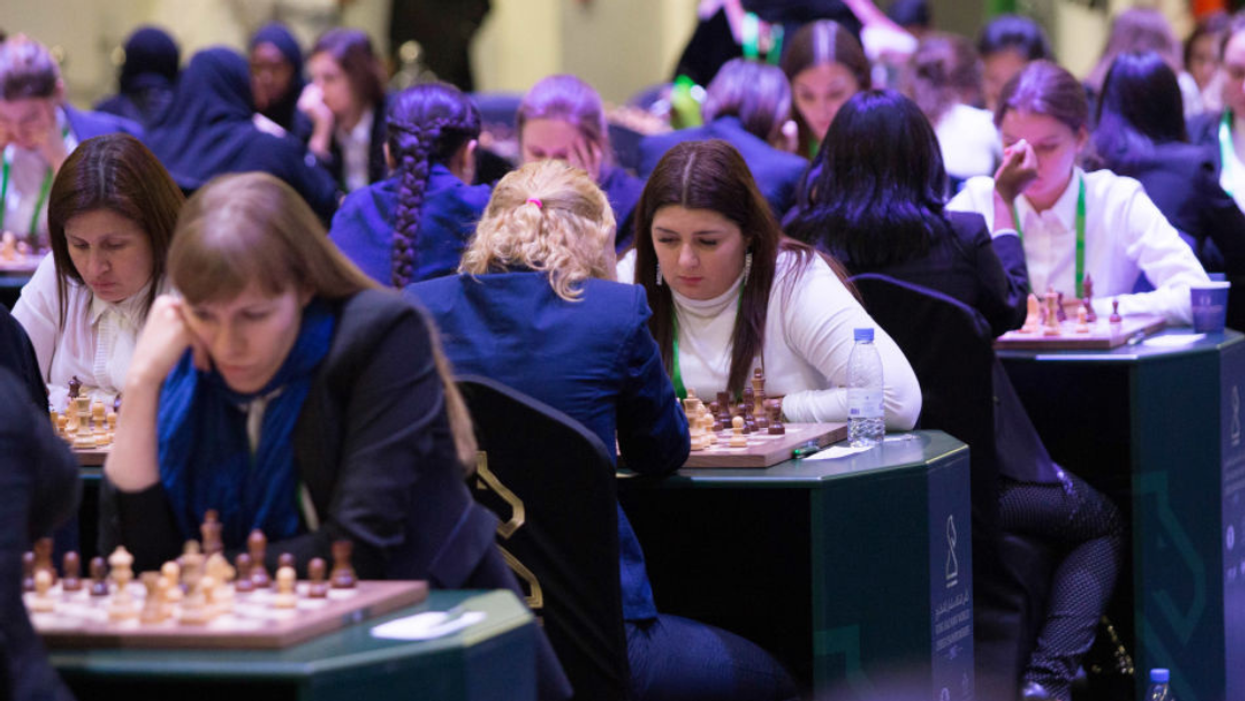 Participants attend the King Salman World Rapid and Blitz Championships