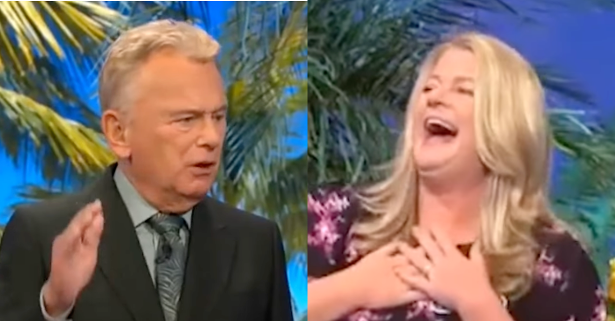 Pat Sajak; "Wheel of Fortune" contestant Nicole