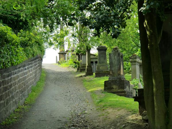Path in a graveyard