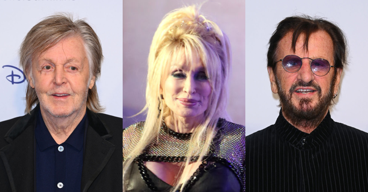 Paul McCartney; Dolly Parton; Ringo Starr