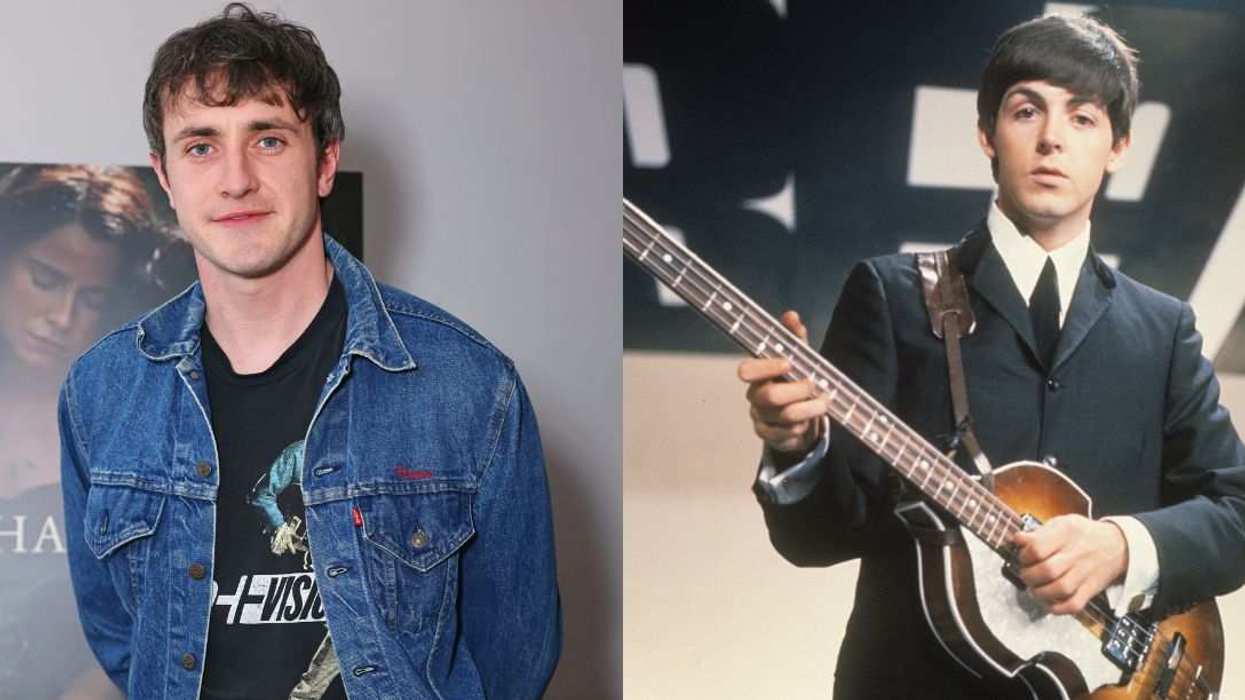Paul Mescal (left) and a young Paul McCartney (right) are shown side by side as fans react to Mescal’s striking resemblance.