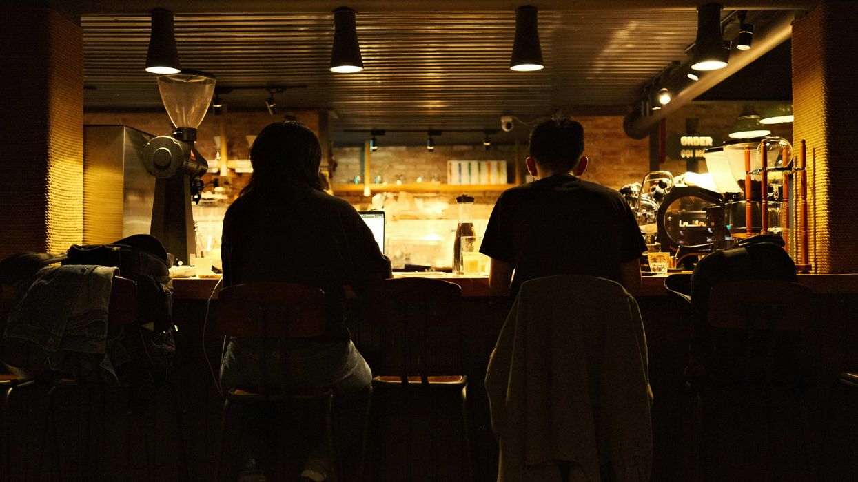 people seated at bar