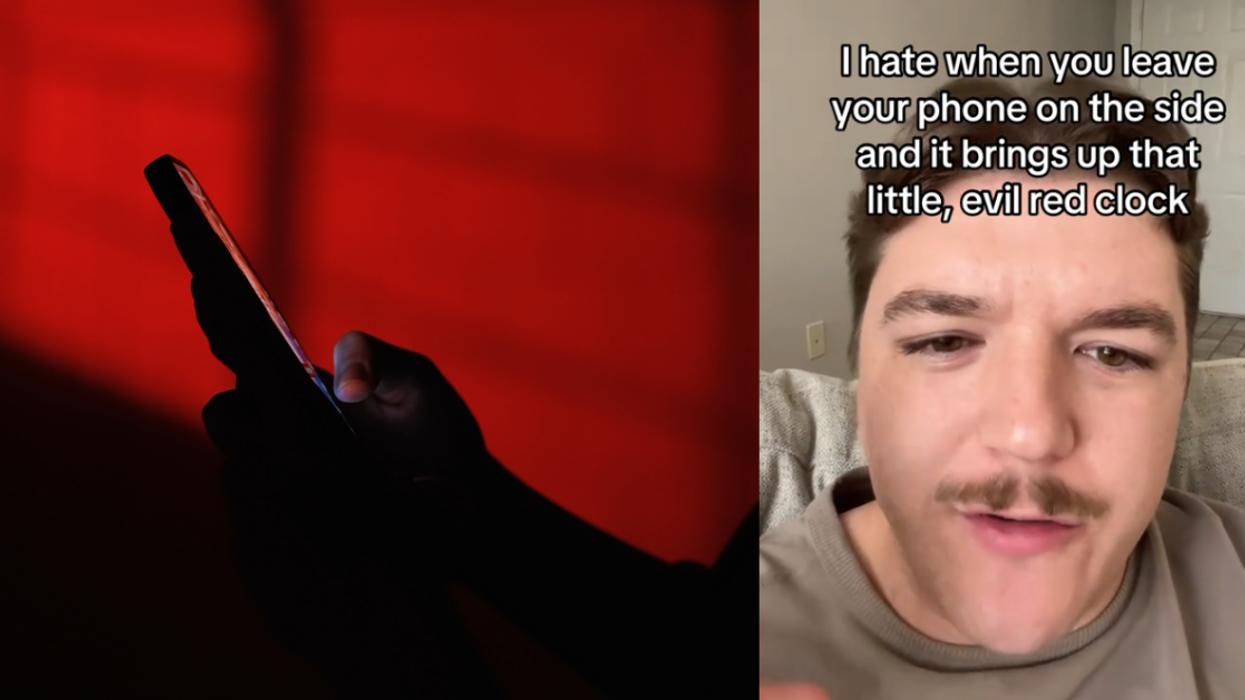 Person holding an inPhone; Screenshot from TikToker @bkharthun's video