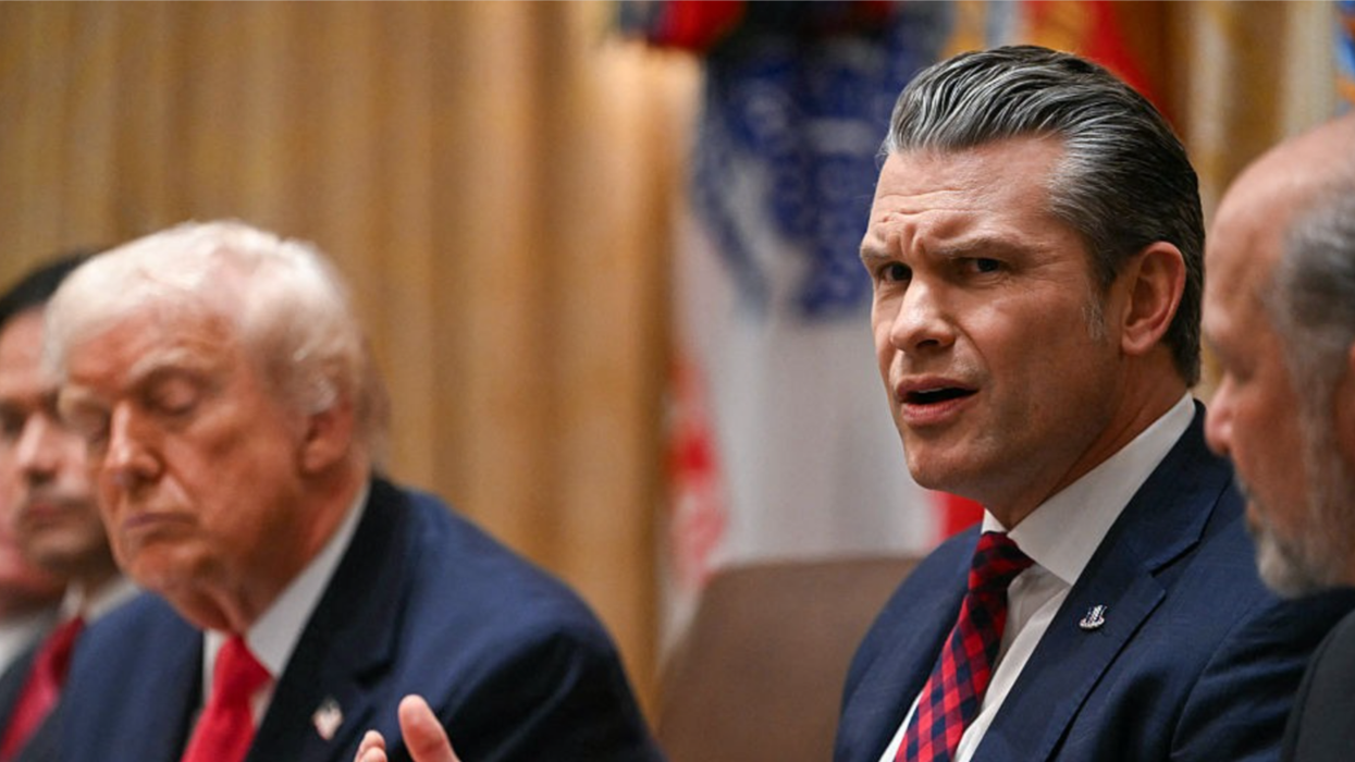 Pete Hegseth during Cabinet meeting