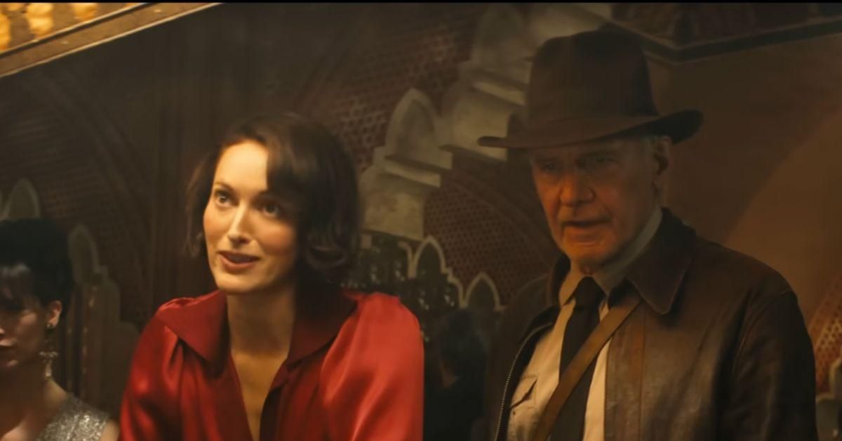 Phoebe Waller-Bridge and Harrison Ford
