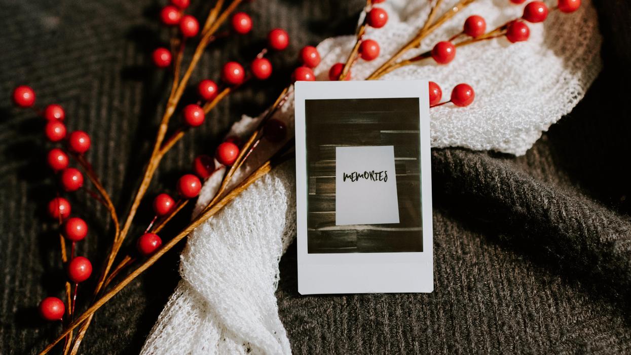 Photograph that says "Memories"