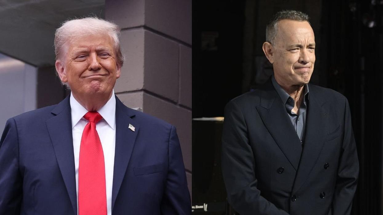 President Donald Trump gleefully applauded West Point’s cancellation of its Thayer Award ceremony for Tom Hanks.
