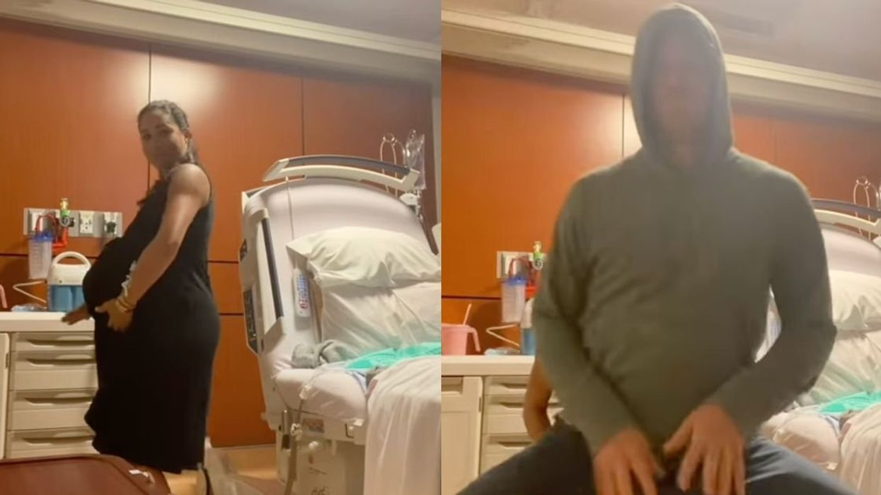 Prince Harry and Meghan Markle dancing in a video tribute to their daughter Princess Lilibet.