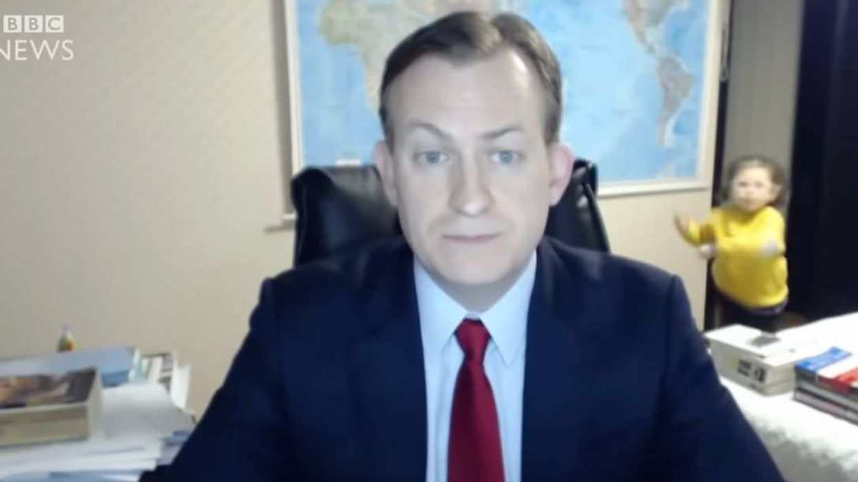 Professor Robert E. Kelly’s daughter interrupts his now-viral 2017 BBC News interview.