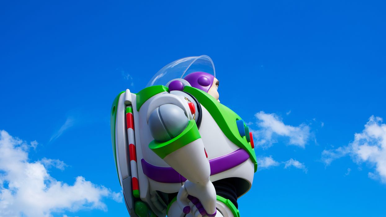 Profile view of Buzz Lightyear at Hollywood Studios