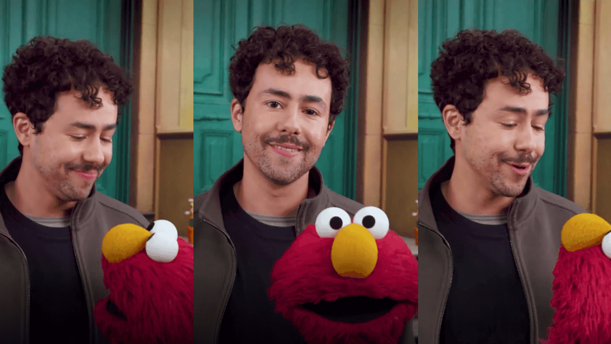 Ramy Youssef and Elmo