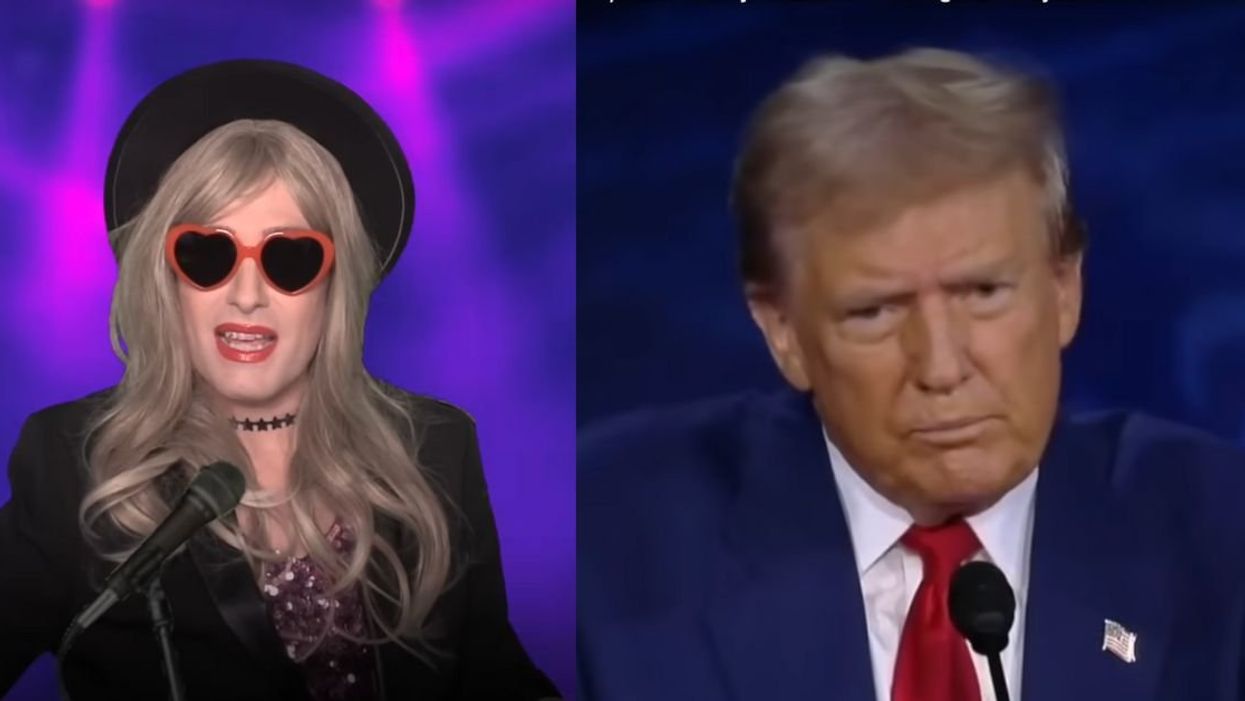 Randy Rainbow as Taylor Swift; Donald Trump