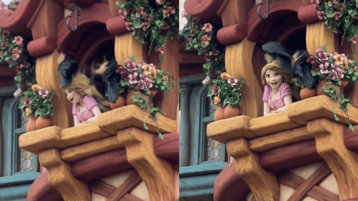 Rapunzel and crows at Tokyo DisneySea