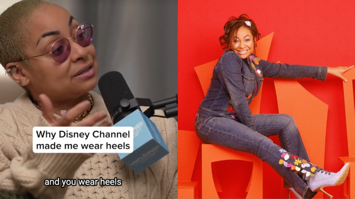 Raven-Symoné on the Unplanned Podast; Raven in heels from 'That's So Raven'