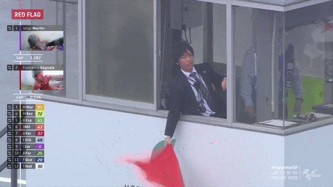 Red Flag Japan GIF by MotoGP