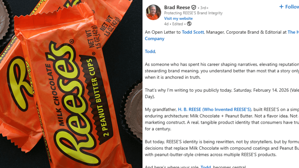 Reese's Peanut Butter Cups; Brad Reese's Open Letter to Todd Scott