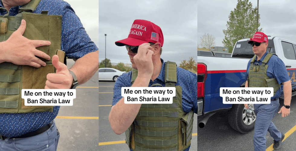 MAGA Wyoming Candidate Dragged After Sharing Ultra-Cringey Video Of Himself Gearing Up To 'Ban Sharia Law'