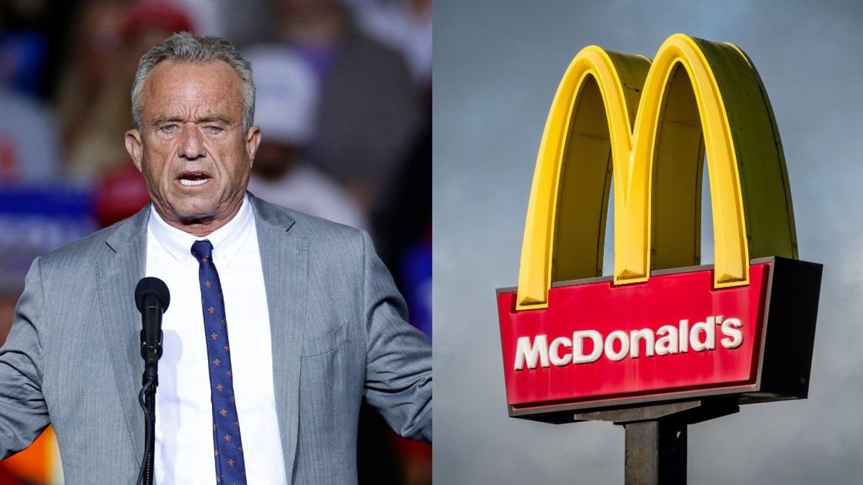 RFK Jr.; McDonald's sign