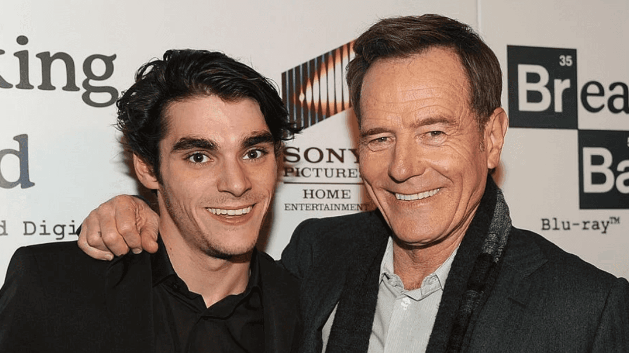 RJ Mitte and Bryan Cranston