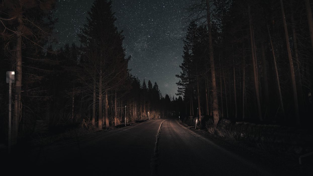 road at night