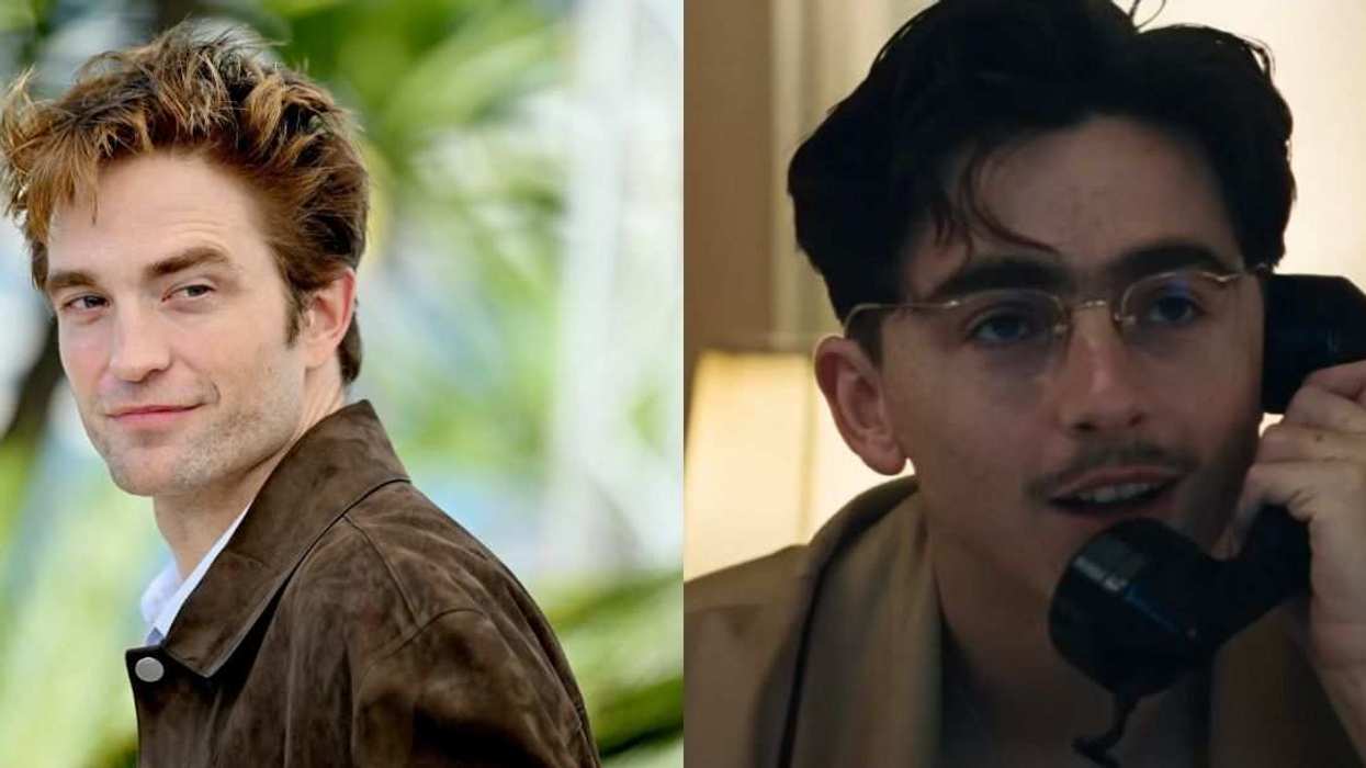 Robert Pattinson (left) and Timothée Chalamet (right)