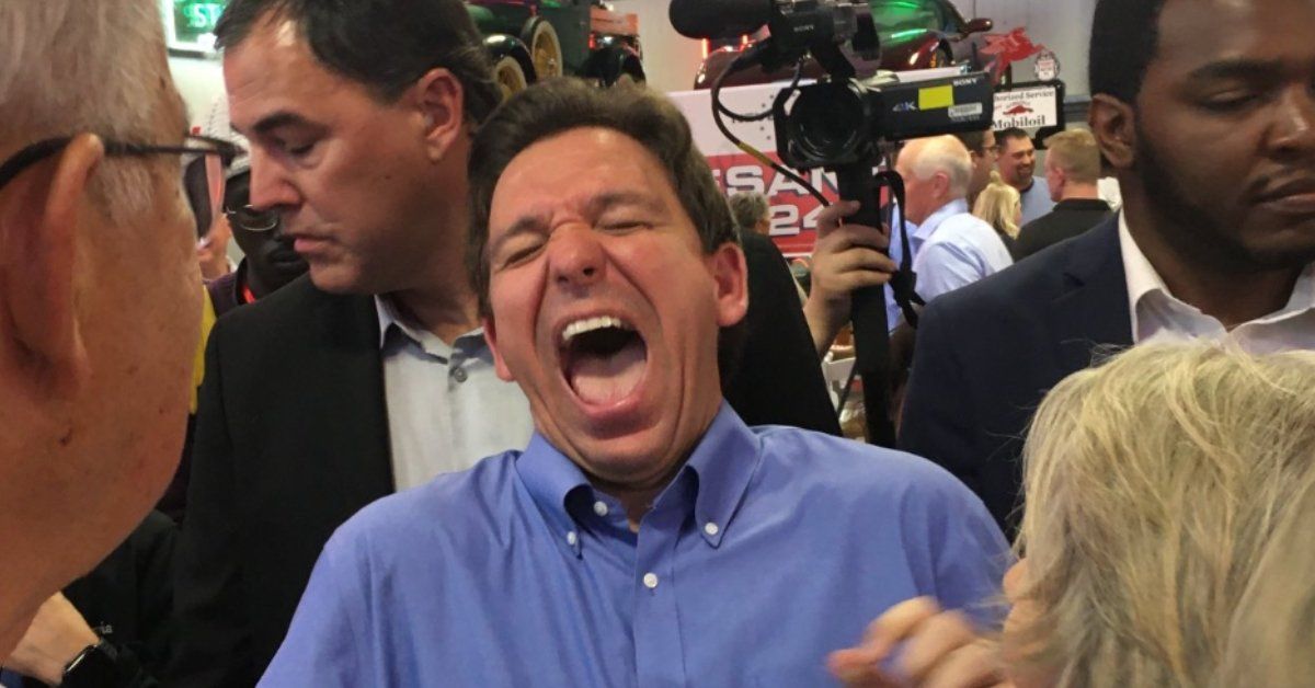 Ron DeSantis laughing