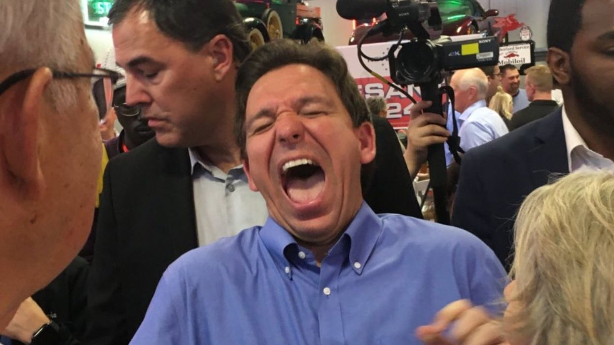 Ron DeSantis laughing