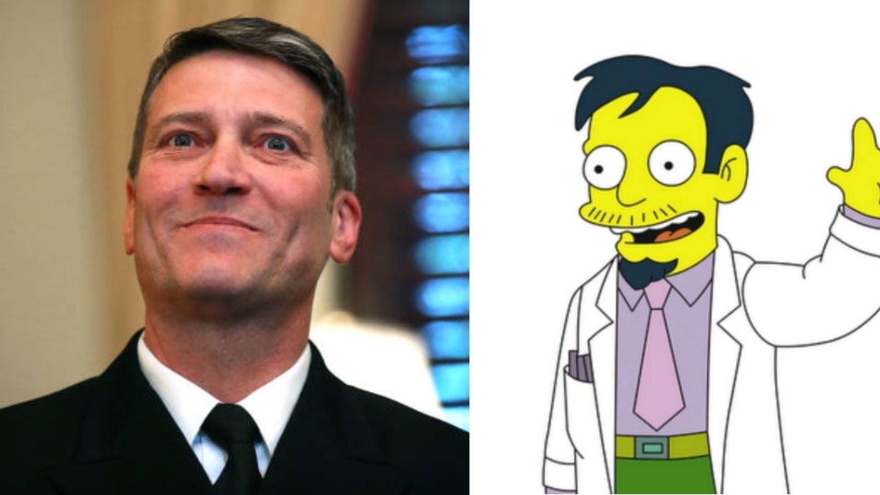 Ronny Jackson; Dr. Nick from "The Simpsons"