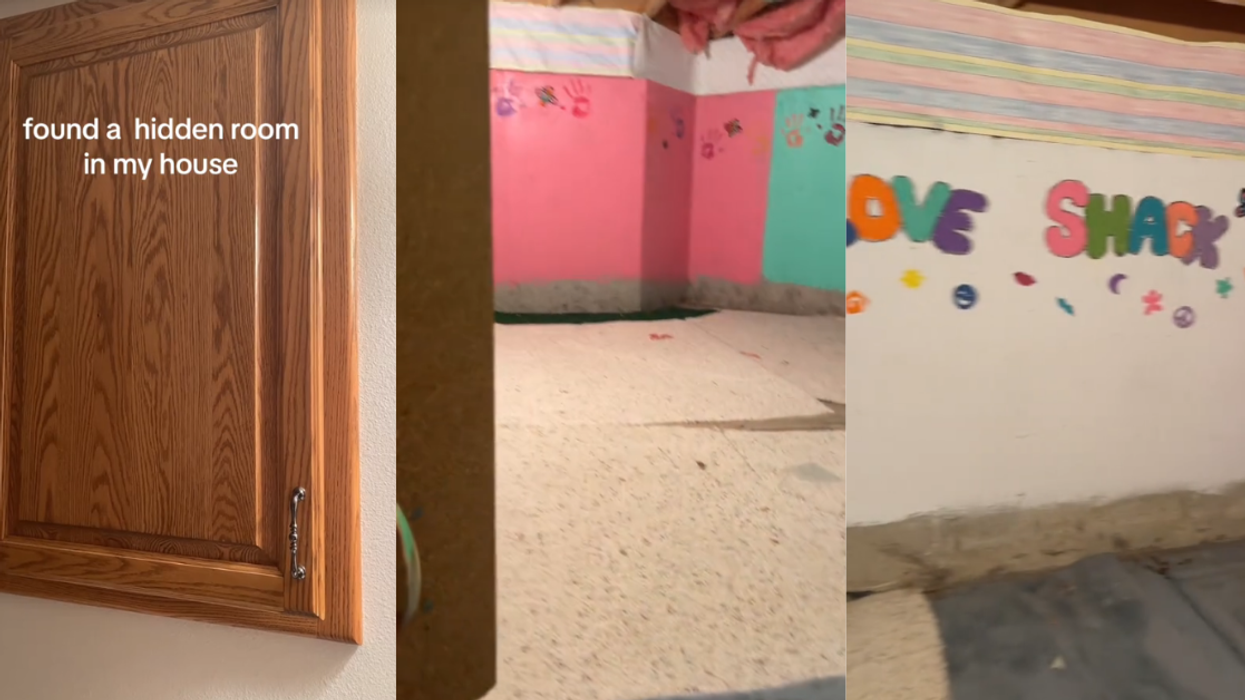 Room found behind TikToker's bathroom cabinet door